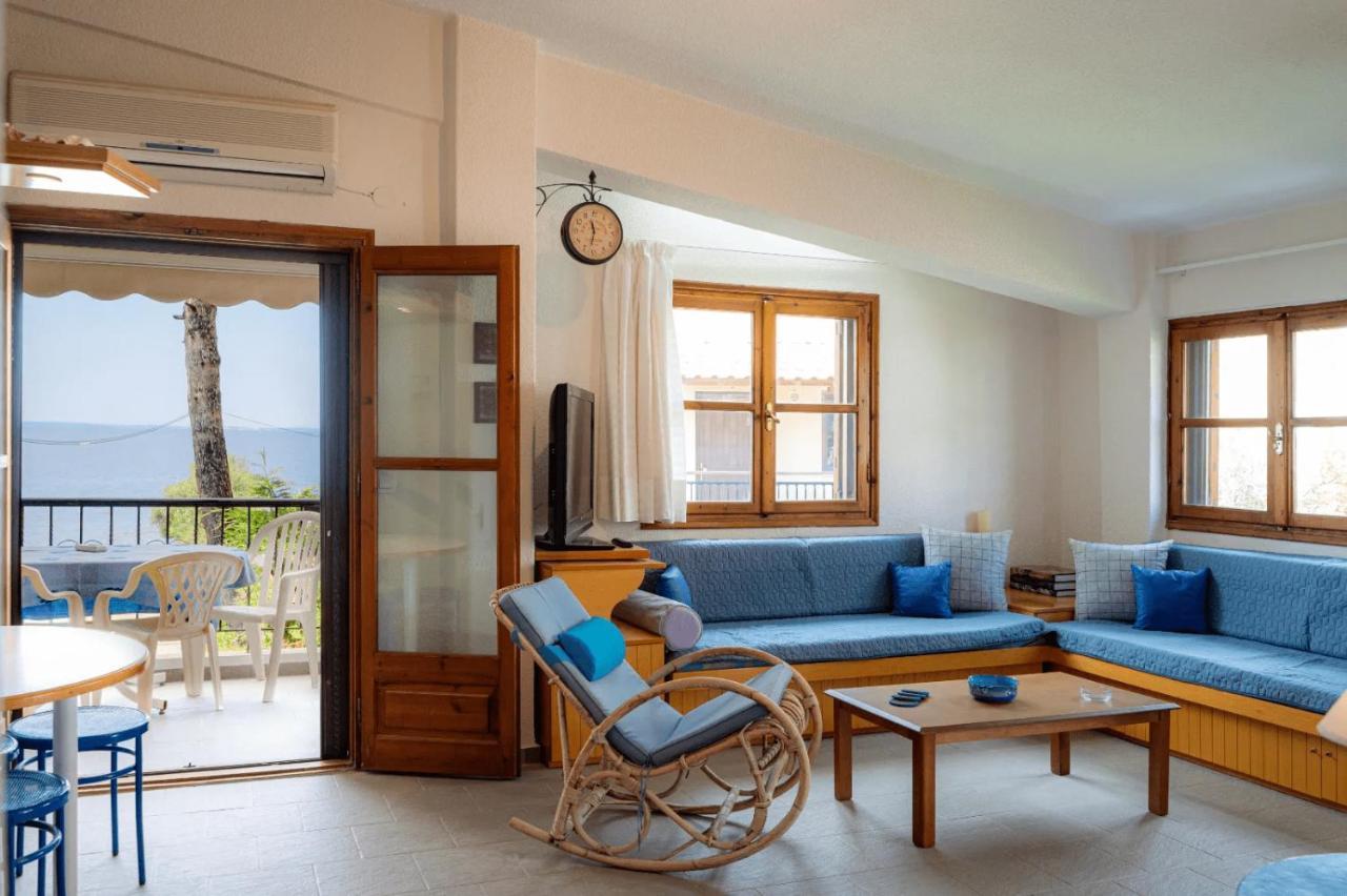 Apartament Seahouse With View Psakoudia Zewnętrze zdjęcie