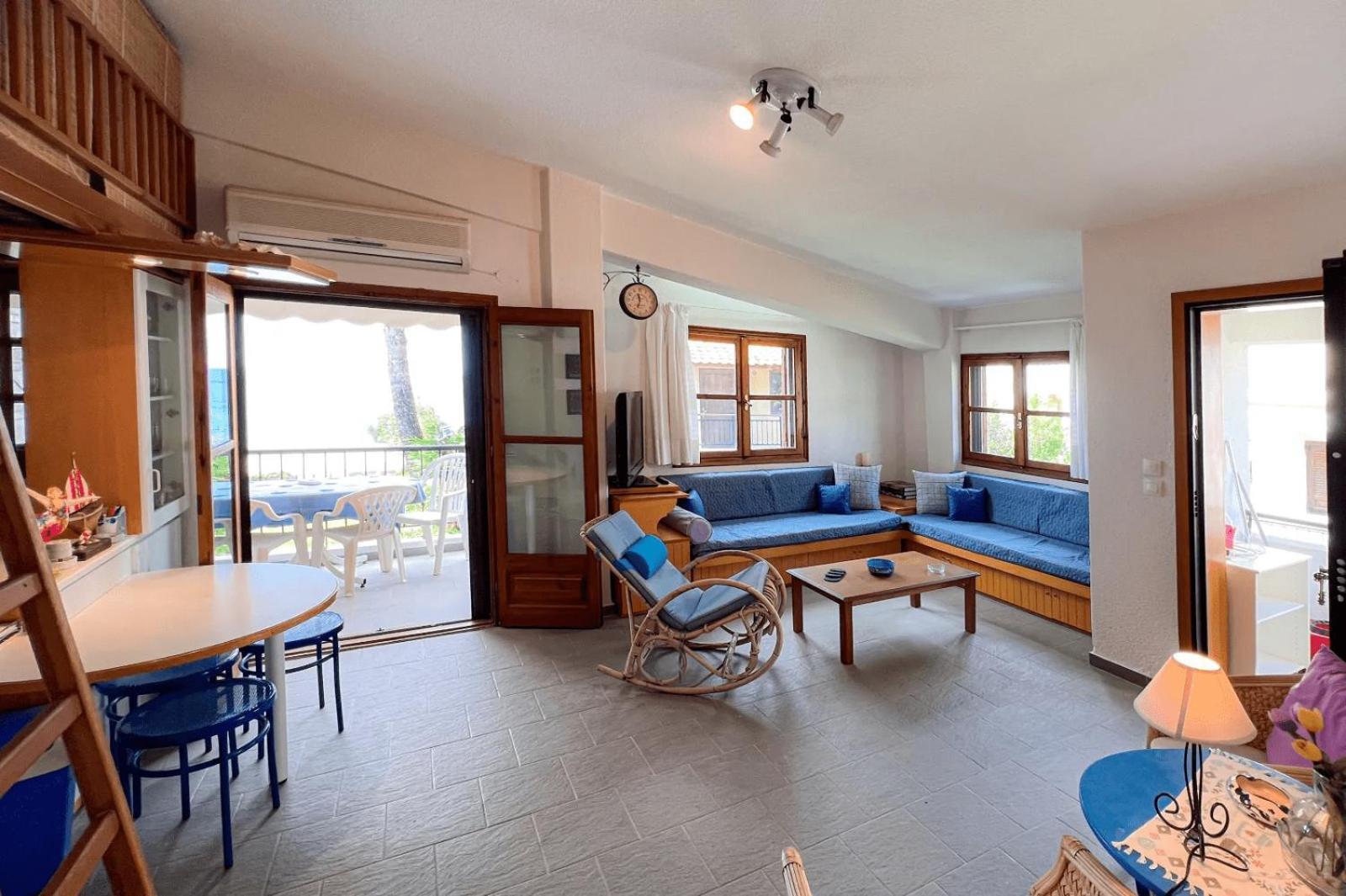 Apartament Seahouse With View Psakoudia Zewnętrze zdjęcie